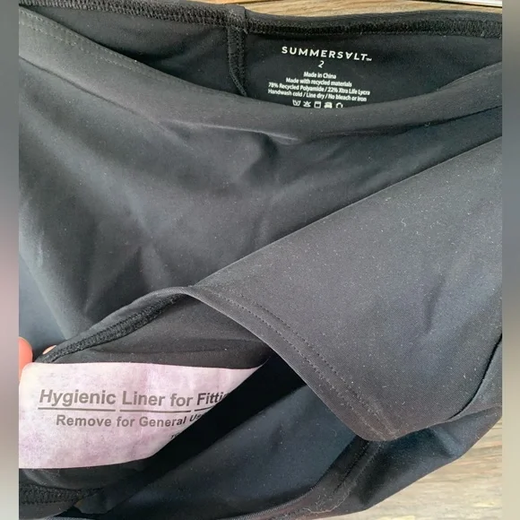 NWT black high waist SummerSalt swim bottoms - Picture 2 of 3
